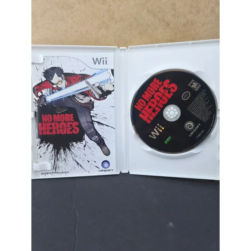 No More Heroes (Nintendo Wii, 2008) Complete Cib